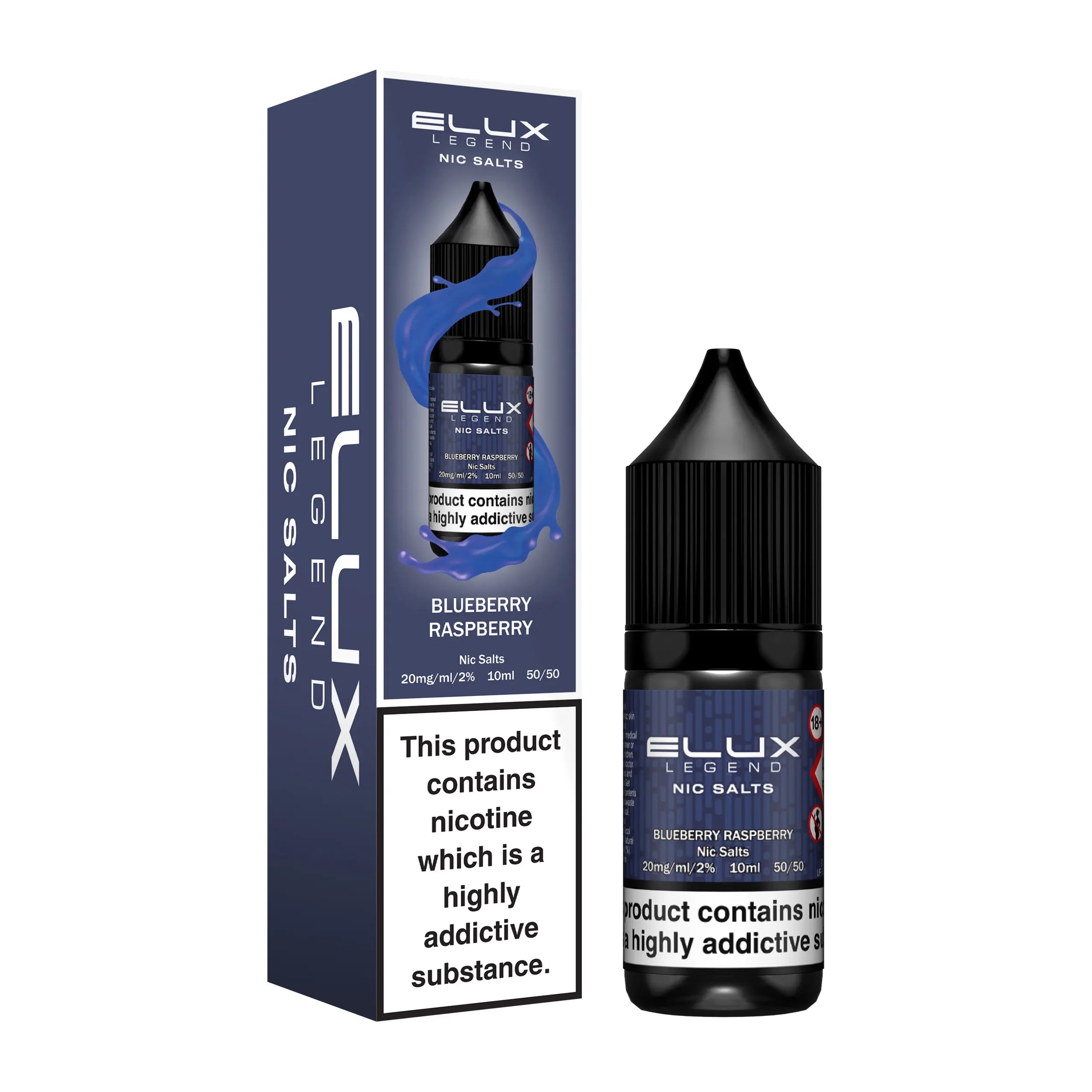 e-liquid elux 10ml blueberry raspberry 20mg nikotin