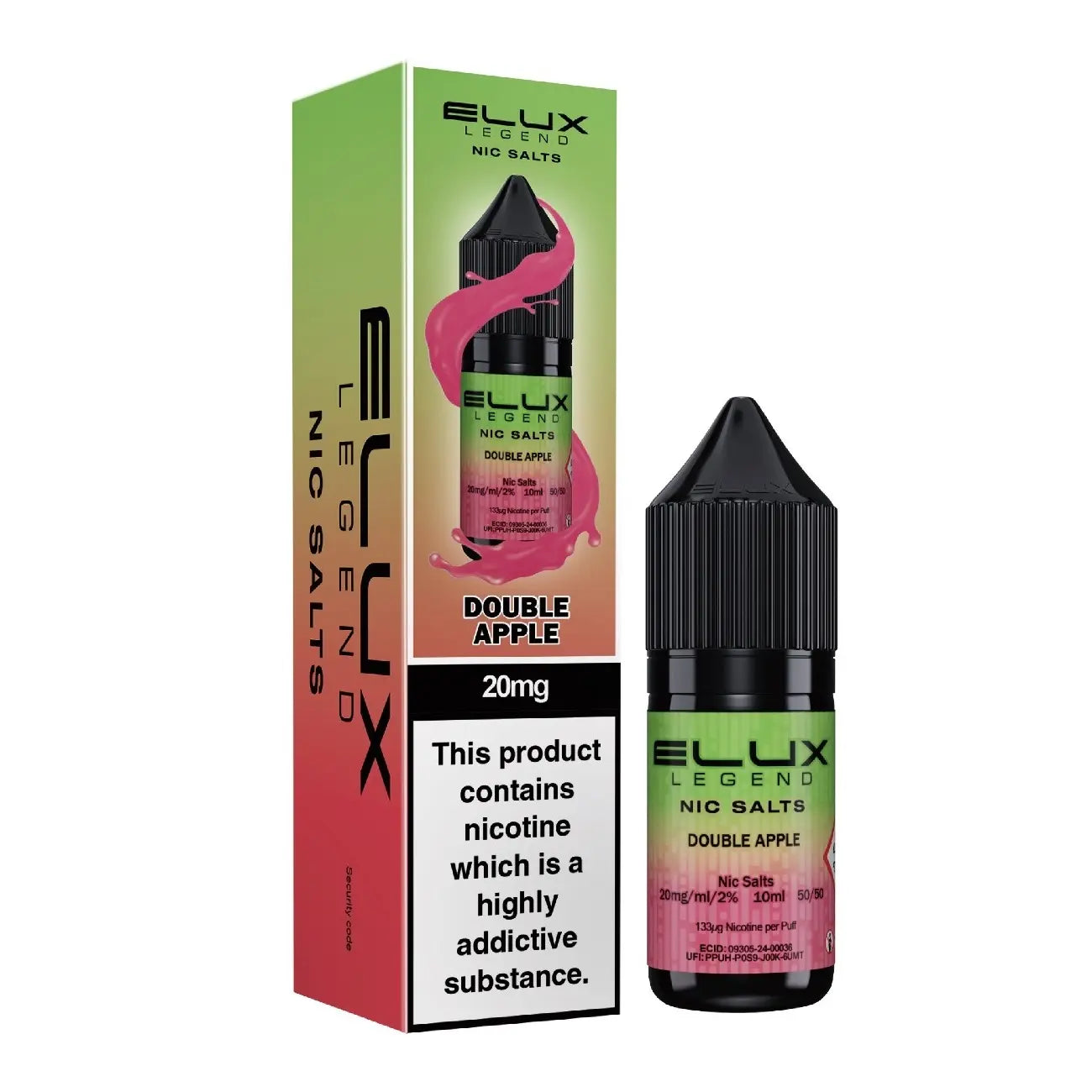 e-liquid elux 10ml double apple 20mg nikotin