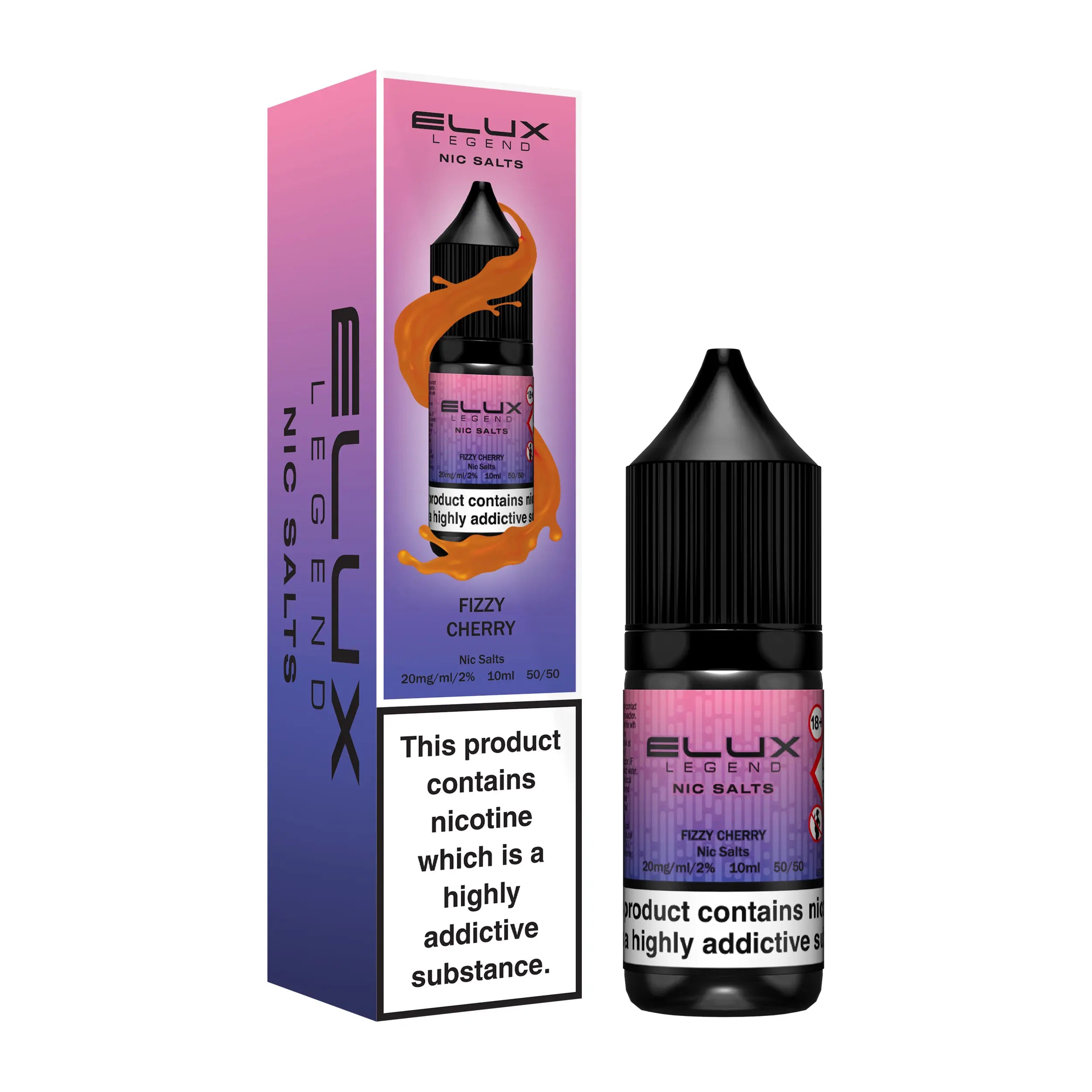 e-liquid elux 10ml fizzy cherry 20mg nikotin