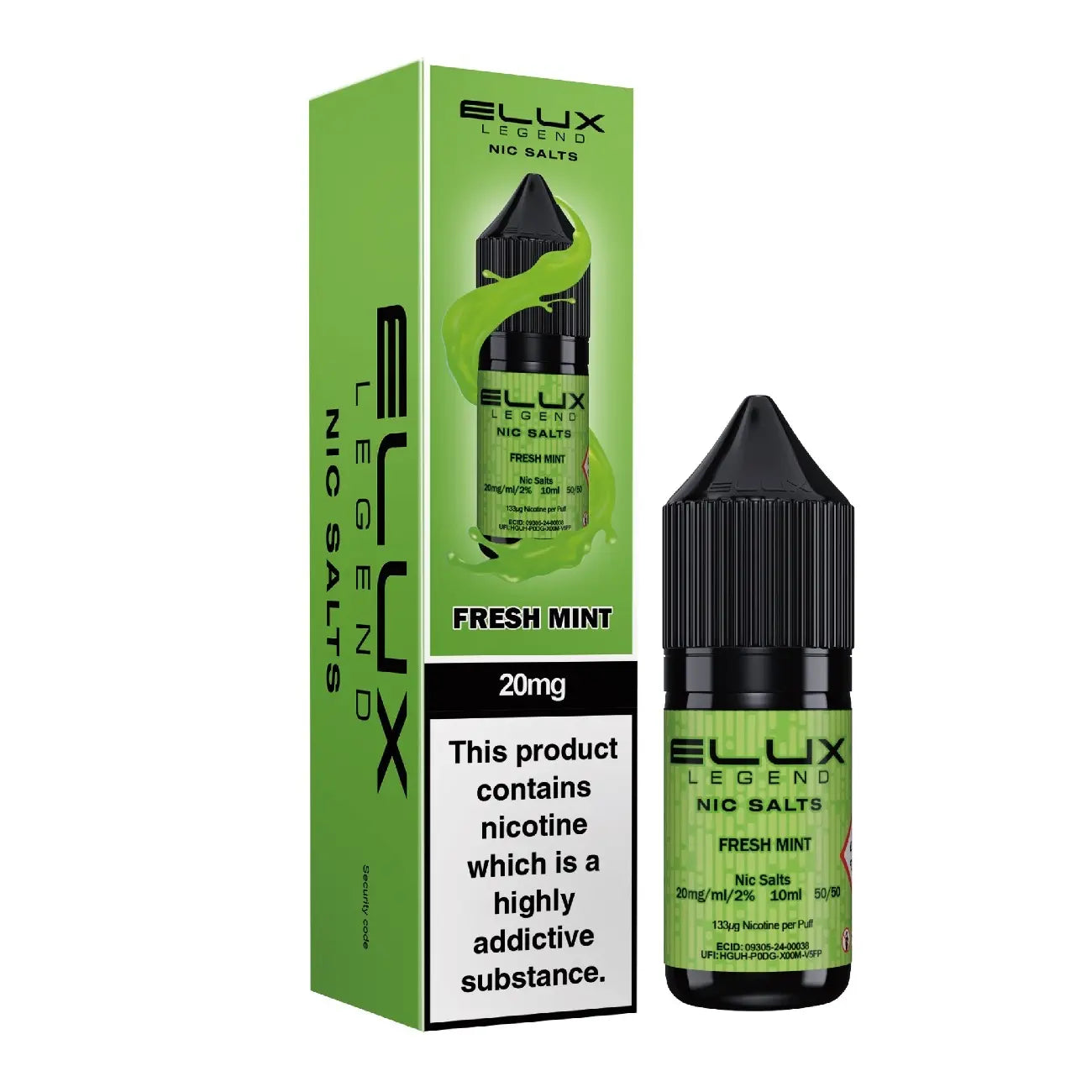 e-liquid elux 10ml fresh mint 20mg nikotin