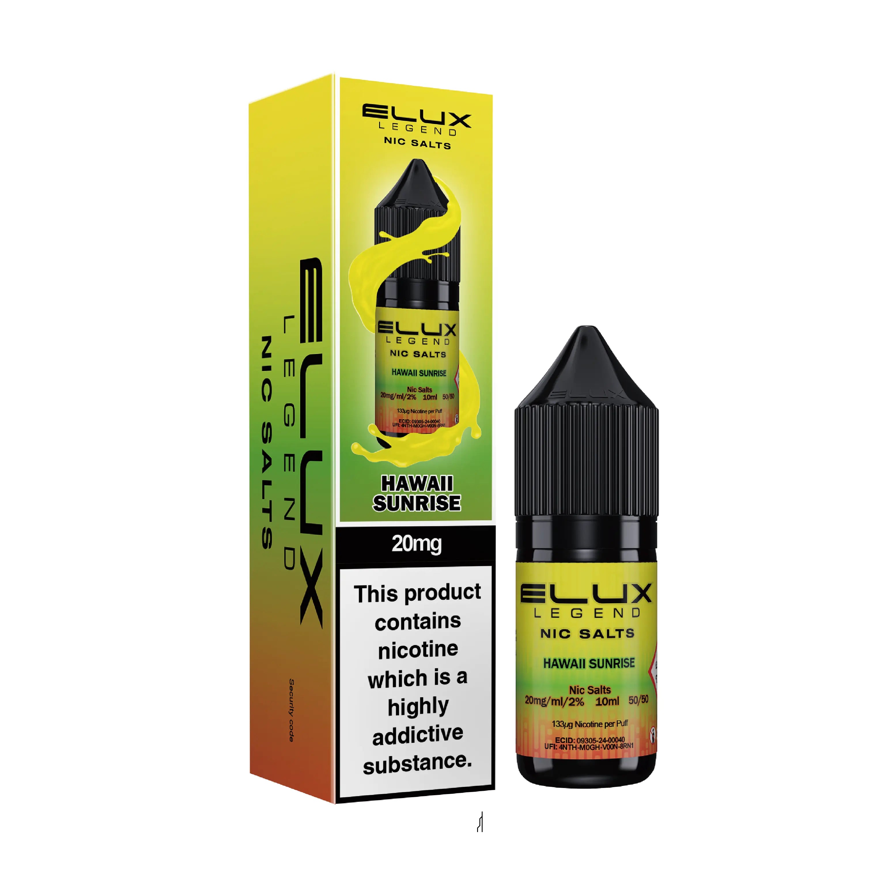 e-liquid elux 10ml hawaii sunrise 20mg nikotin