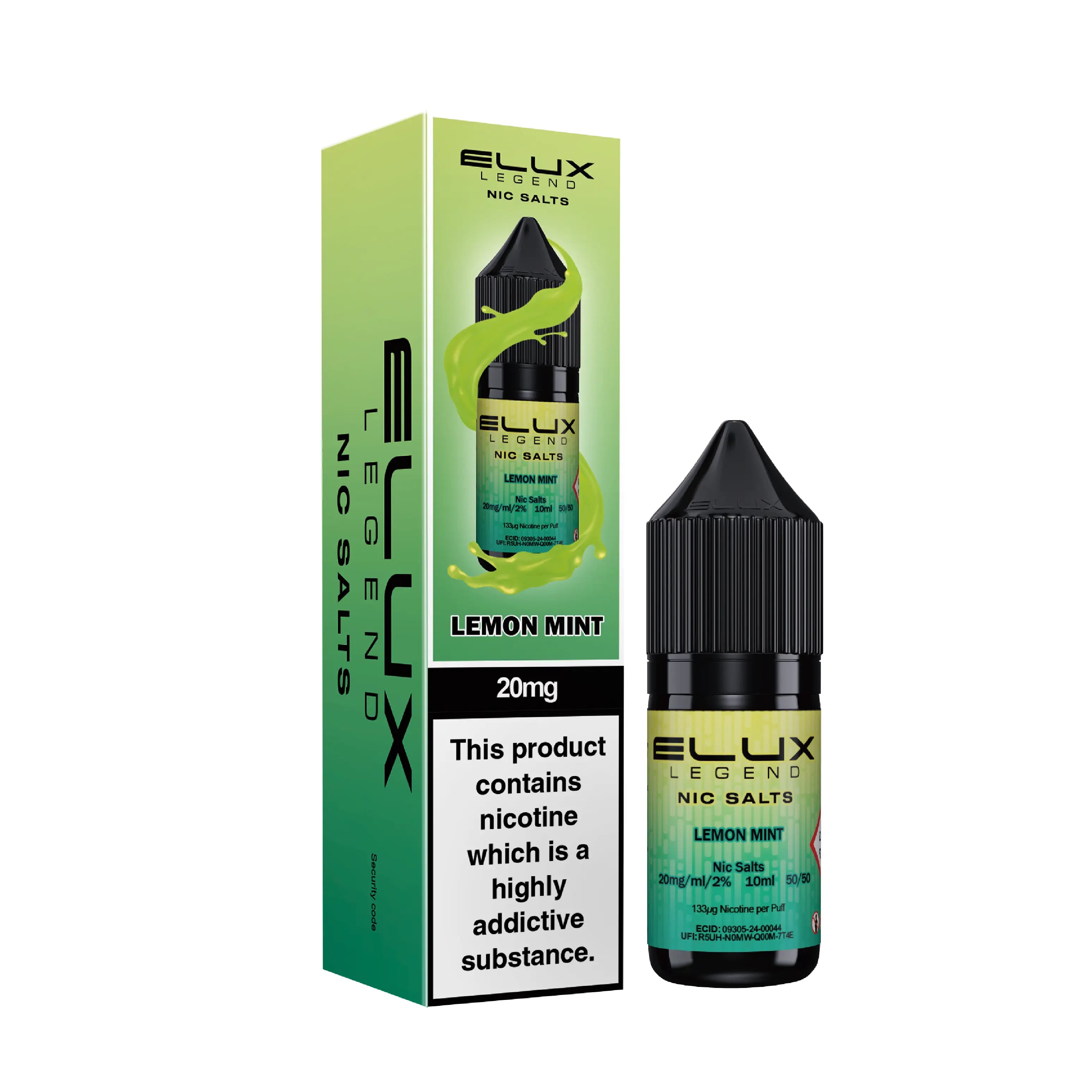 e-liquid elux 10ml lemon mint 20mg nikotin