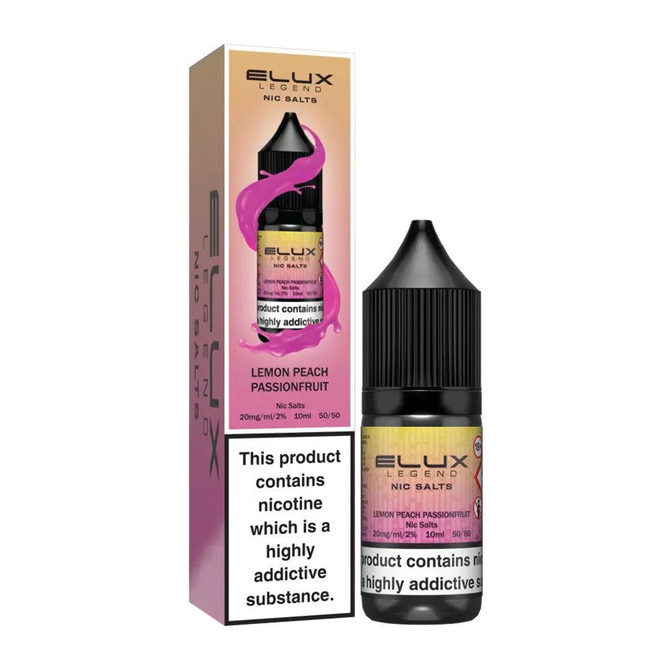 e-liquid elux 10ml lemon peach passion 20mg nikotin