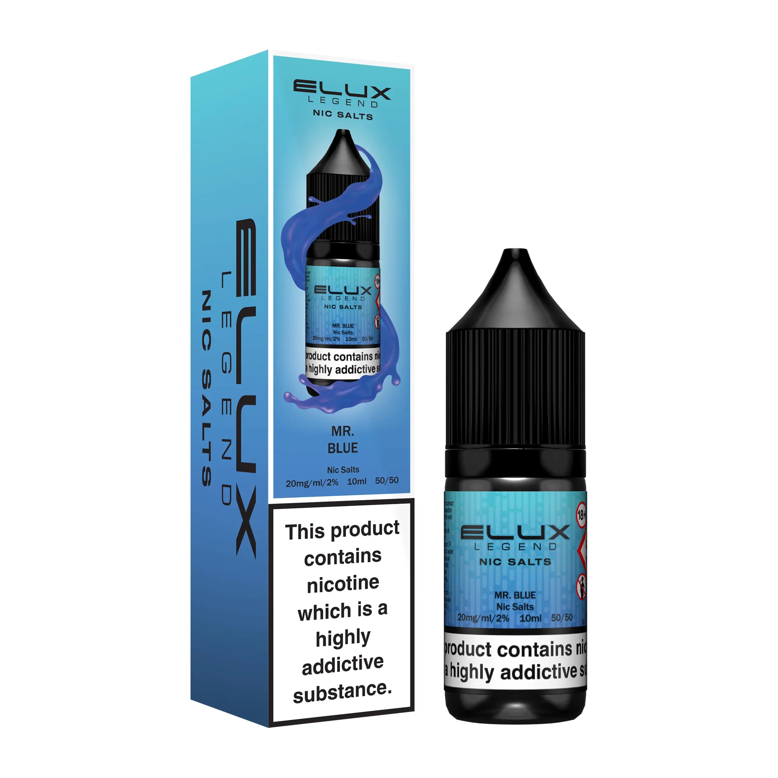 e-liquid elux 10ml mr. blue 20mg nikotin