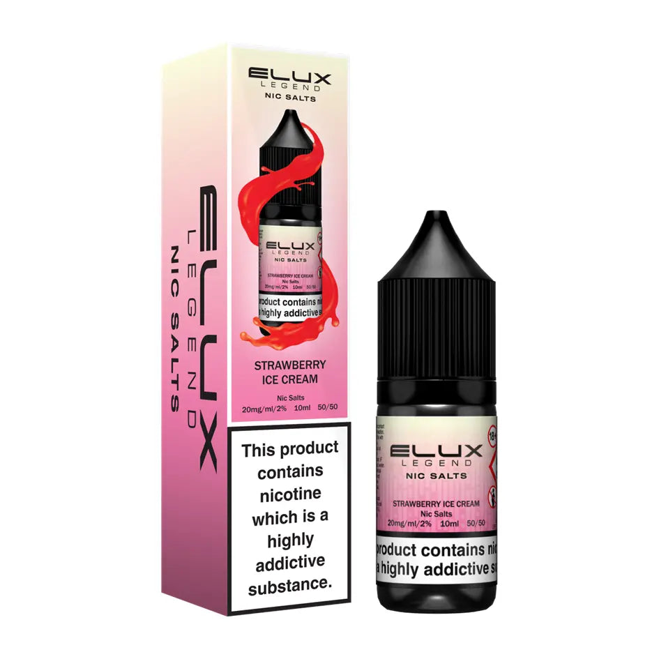 e-liquid elux 10ml strawberry ice cream 20mg nikotin