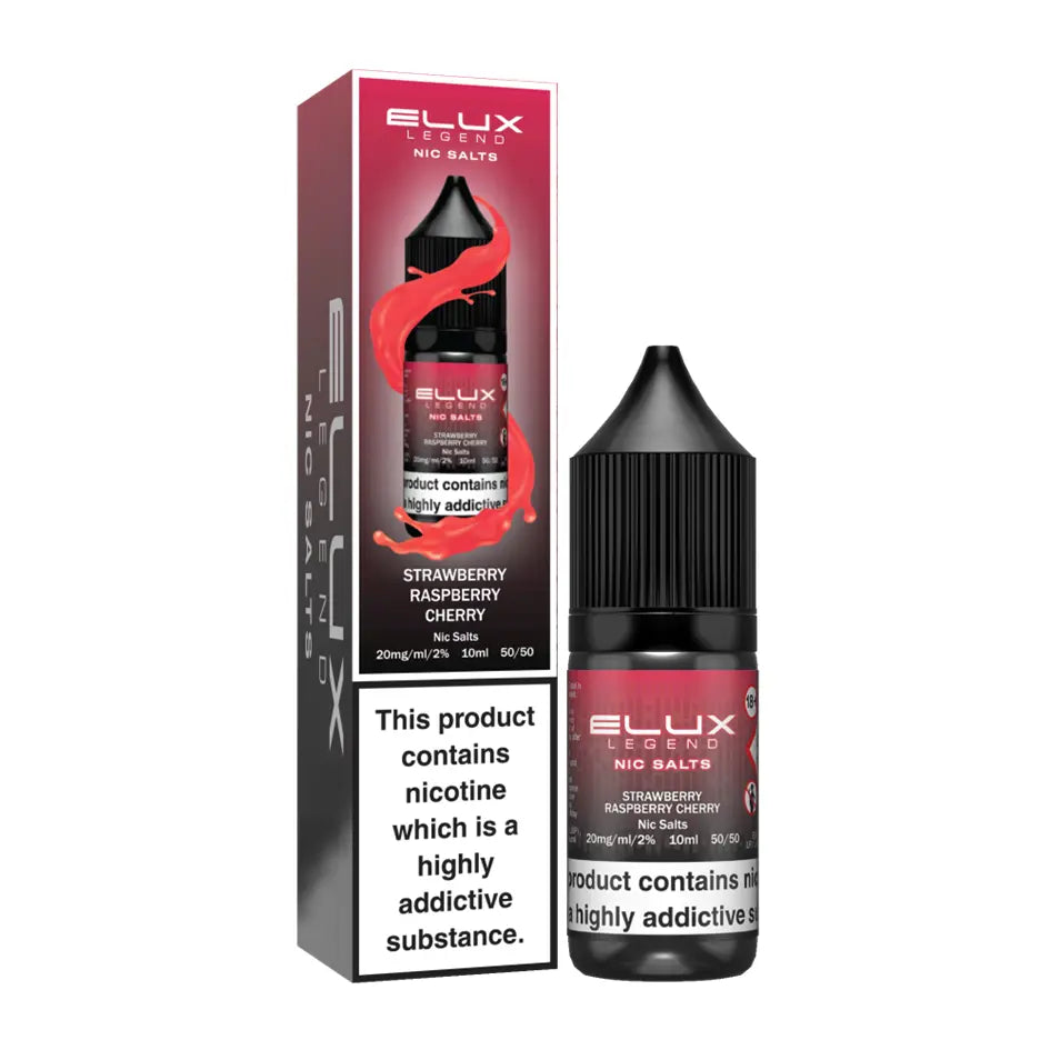 e-liquid elux 10ml strawberry raspberry cherry 20mg nikotin