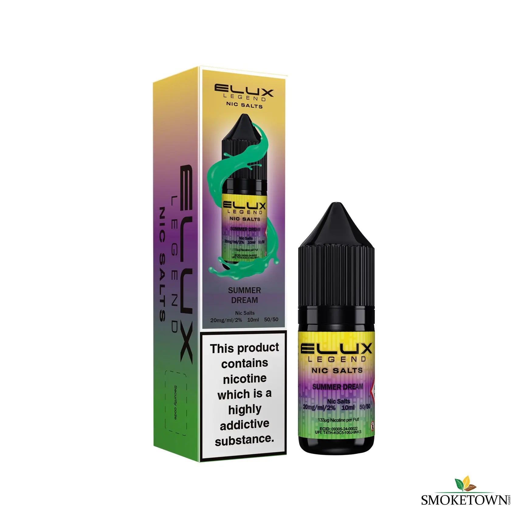 e-liquid elux 10ml summer dreams 20mg nikotin