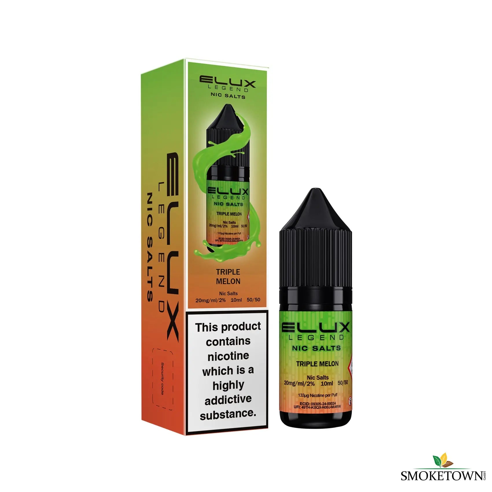 e-liquid elux 10ml triple melon 20mg nikotin