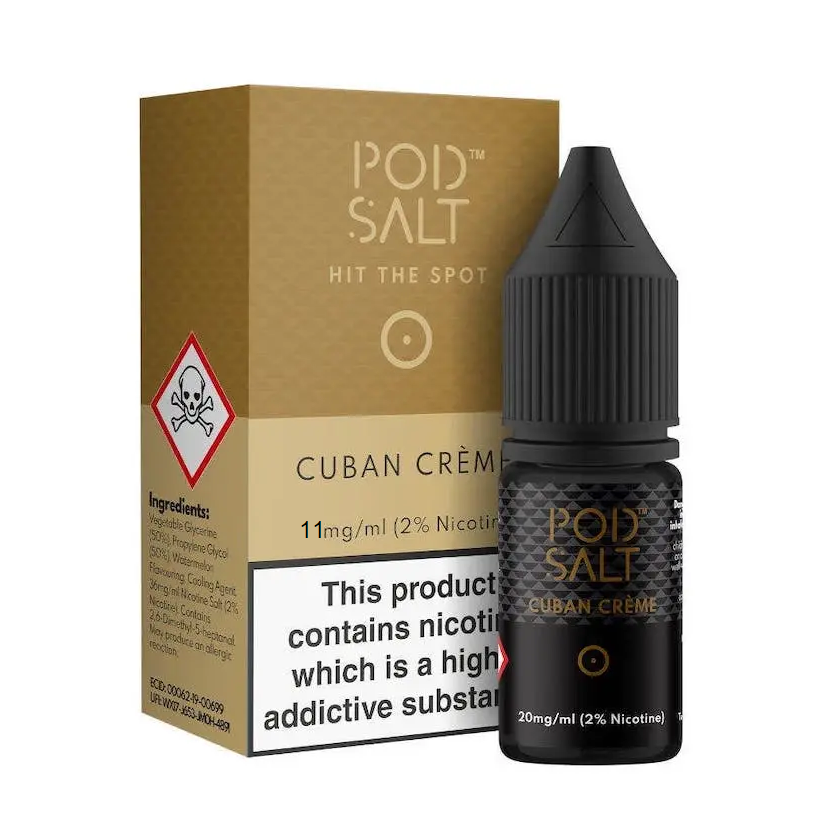 Pod Salt E-Liquid 10ml - Cuban Cream 11mg