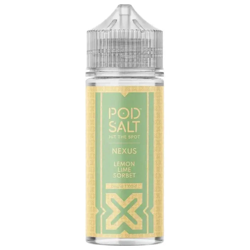 Pod Salt Nexus E-Liquid 100ml - Lemon Lime Sorbet 0mg