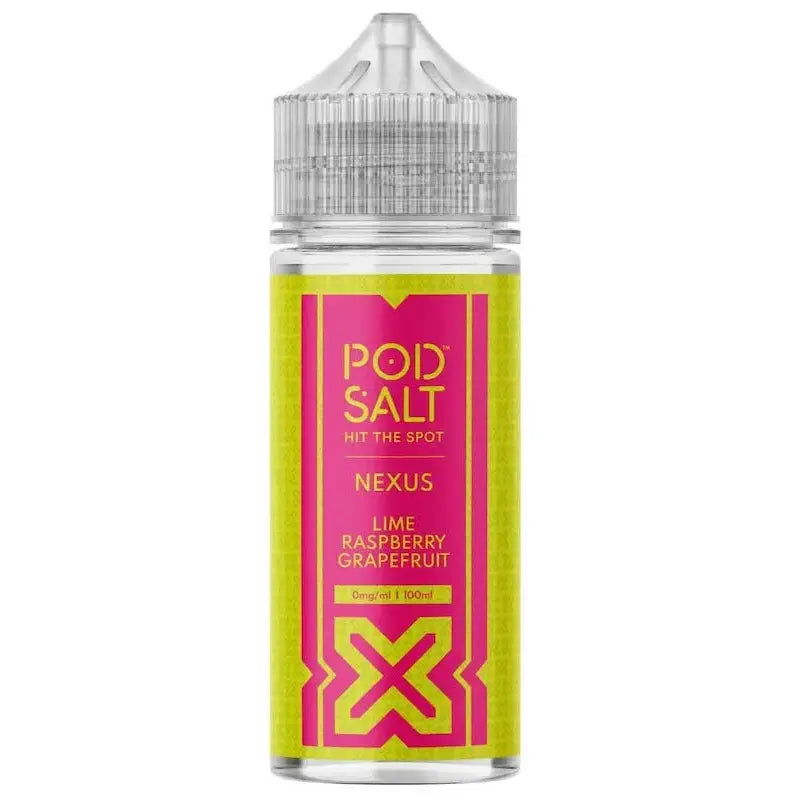 Pod Salt Nexus E-Liquid 100ml - Lime Raspberry Grapefruit 0mg