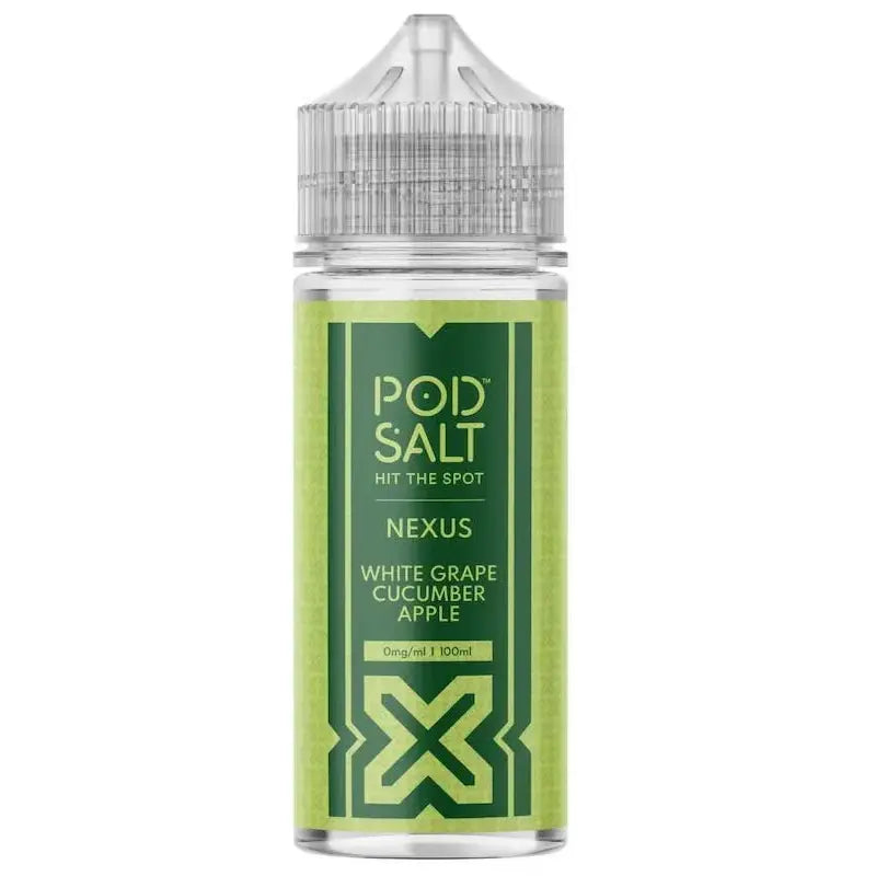Pod Salt Nexus E-Liquid 100ml - White Grape Cucumber Apple 0mg