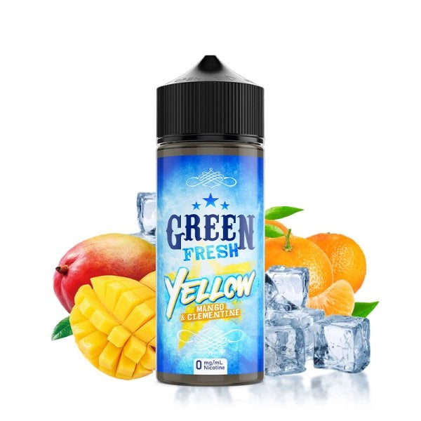 E-Liquid Green Fresh 100ml - Yellow 0mg