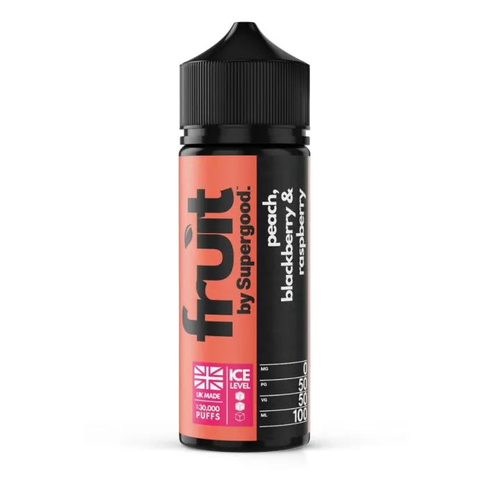 E-Liquid Fruit by Supergood - Peach Blackberry Raspberry 0mg