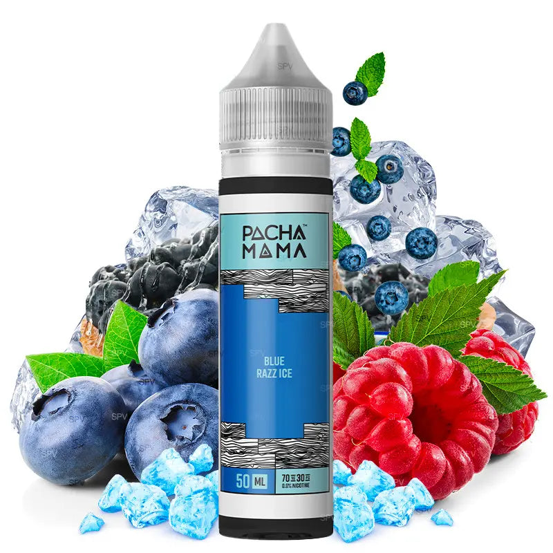 pacha mama e-liquid 50ml blue razz ice ohne nikotin