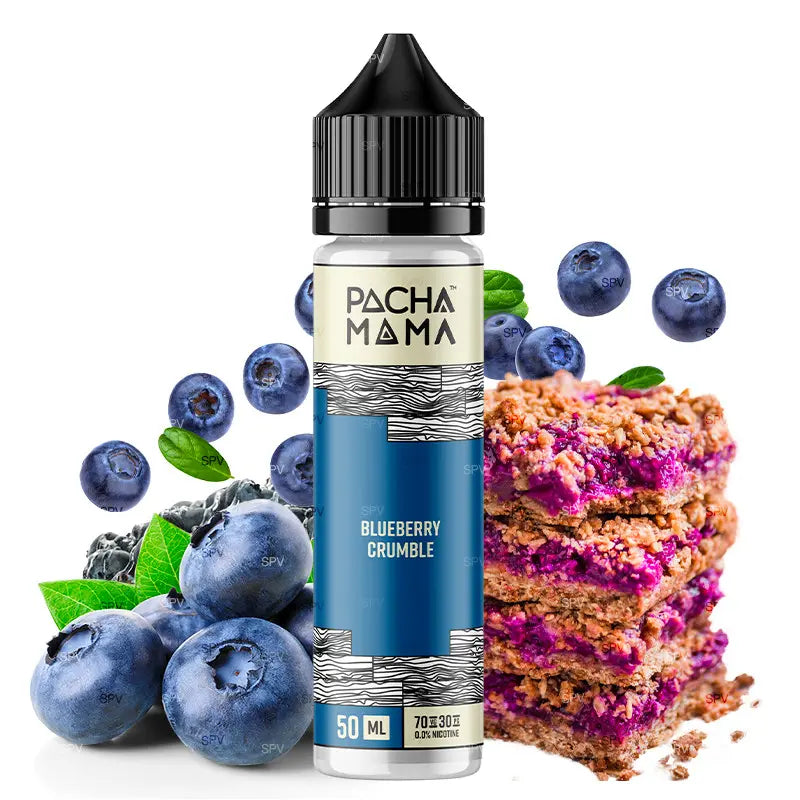 pacha mama e-liquid 50ml blueberry crumble ohne nikotin