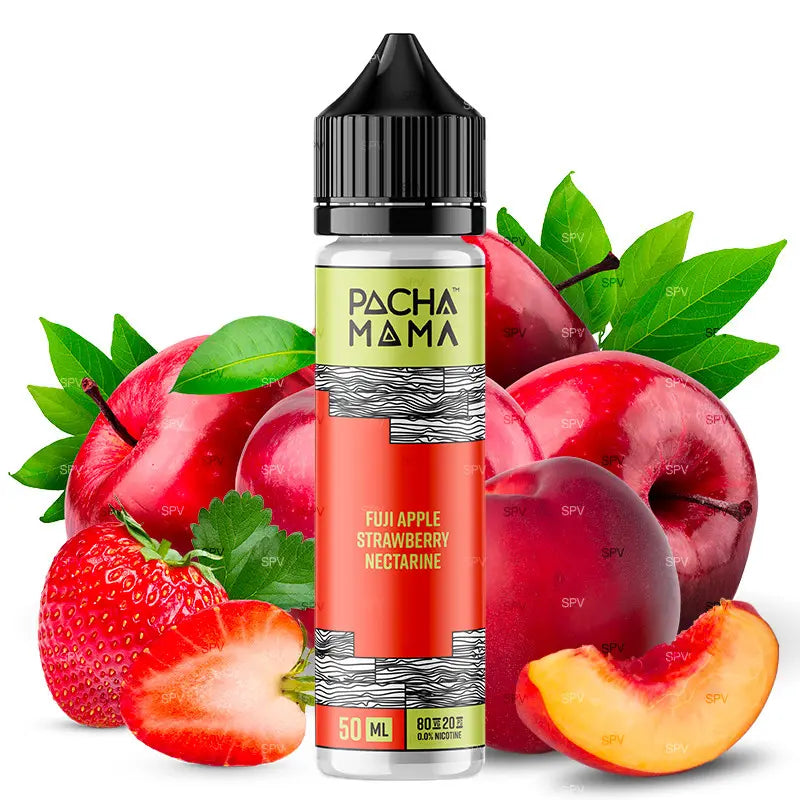 pacha mama e-liquid 50ml fuji apple strawberry nectarine ohne nikotin