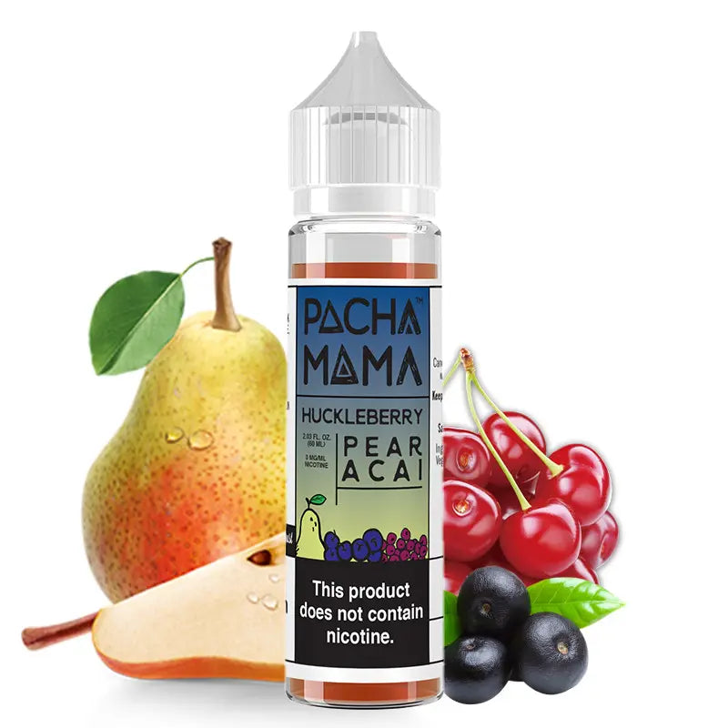 pacha mama e-liquid 50ml hucklberry pear acai ohne nikotin