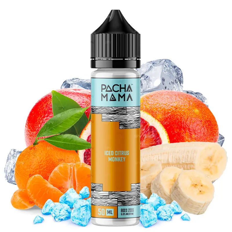 pacha mama e-liquid 50ml iced citrus monkey ohne nikotin