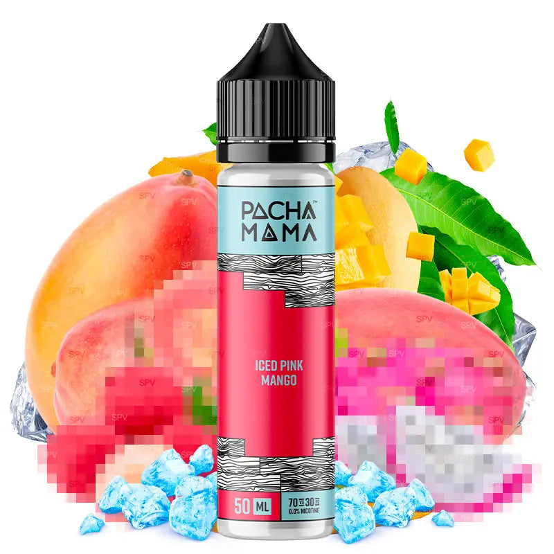 pacha mama e-liquid 50ml iced pink mango ohne nikotin