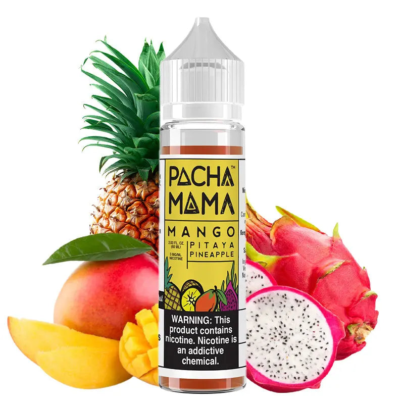 pacha mama e-liquid 50ml mango pitaya pineapple ohne nikotin