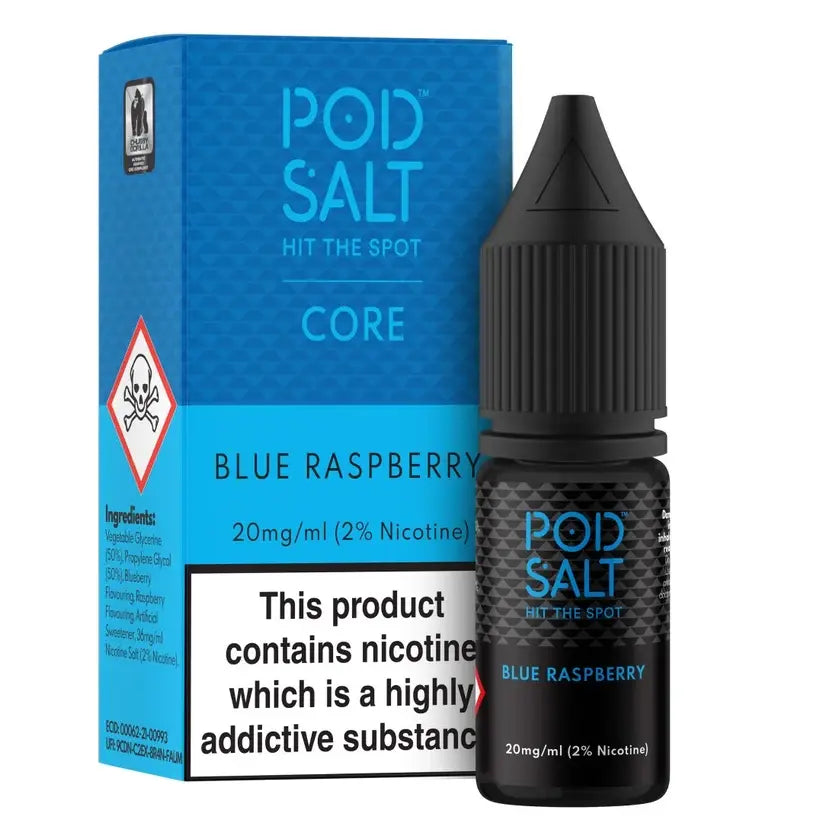 E-Liquid Pod Salt 10ml - Blue Raspberry 20mg