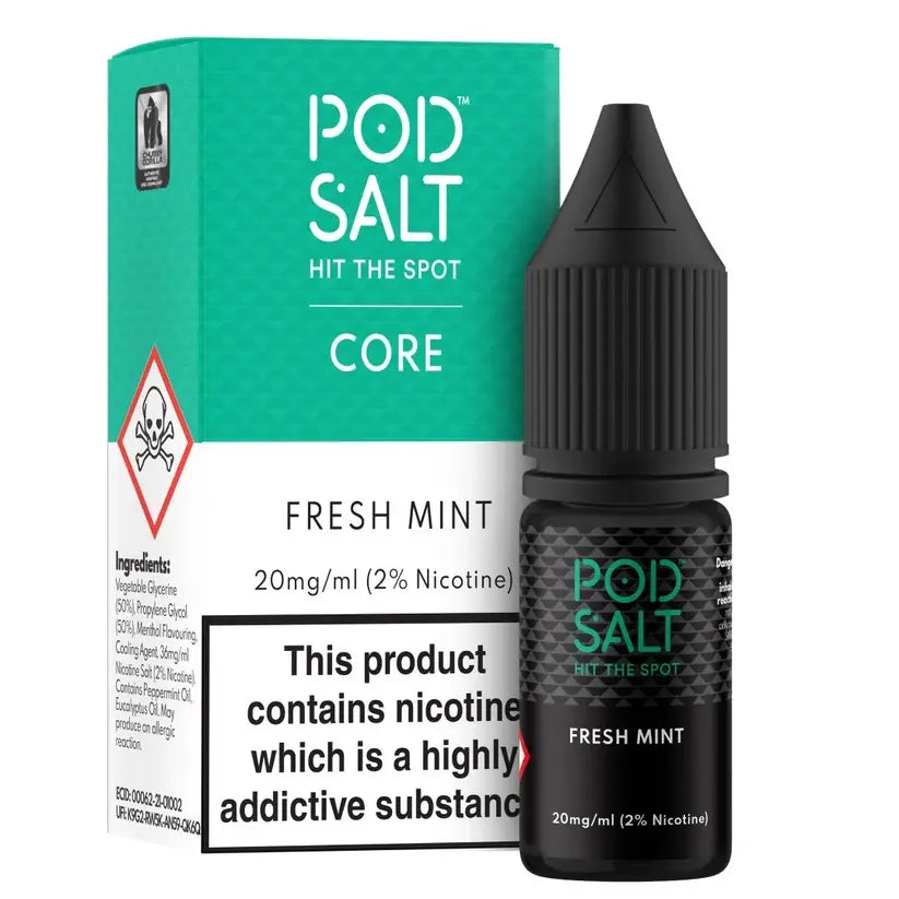 E-Liquid Pod Salt 10ml - Fresh Mint 20mg
