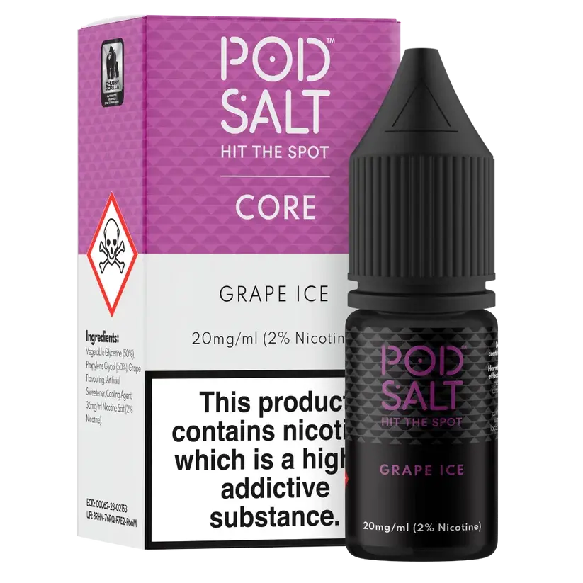 E-Liquid Pod Salt 10ml - Grape Ice 20mg