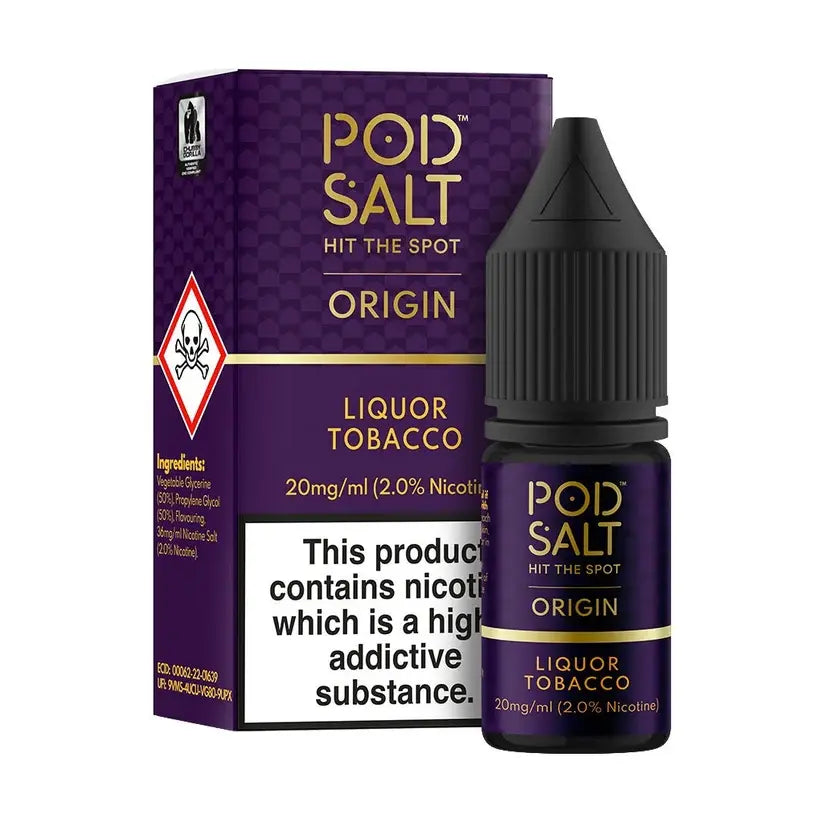 E-Liquid Pod Salt 10ml - Liquor Tobacco 20mg