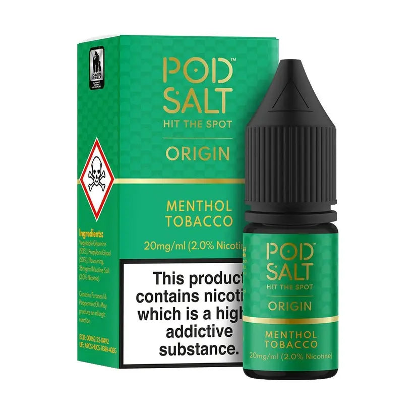 E-Liquid Pod Salt 10ml - Menthol Tobacco 20mg