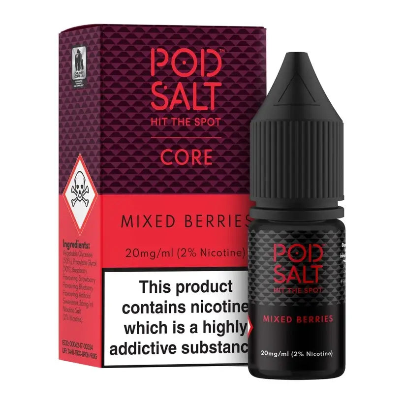 E-Liquid Pod Salt 10ml - Mixed Berries 20mg