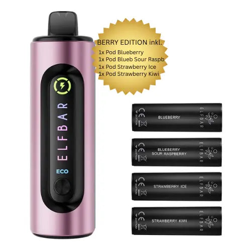 elfbar 4in1 vape 20mg, starterset berry edition