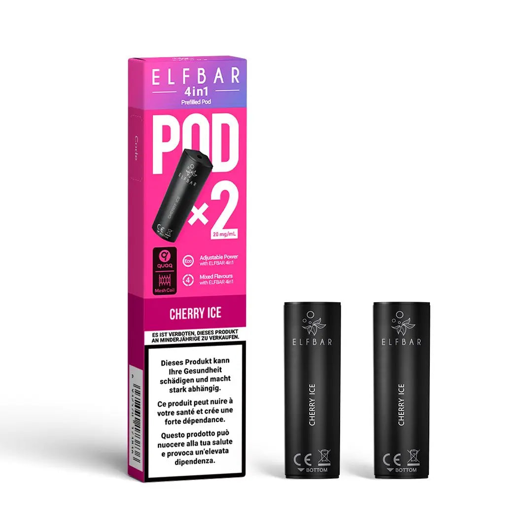 elfbar 4in1 pods 20mg nikotin 2er Pack, cherry ice