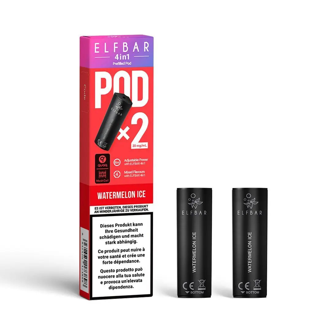 elfbar 4in1 pods 20mg nikotin 2er Pack, watermelon ice