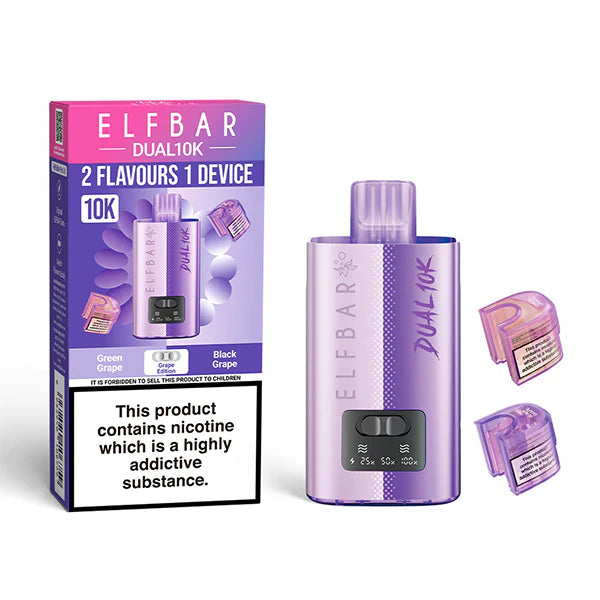 elfbar dual 10k starterset grape edition 20mg nikotin