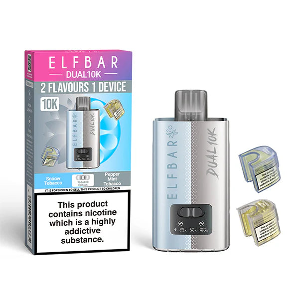 elfbar dual 10k starterset tobacco edition 20mg nikotin