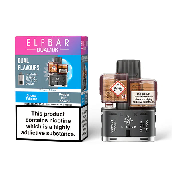elfbar dual 10k pod tobacco edition 20mg nikotin
