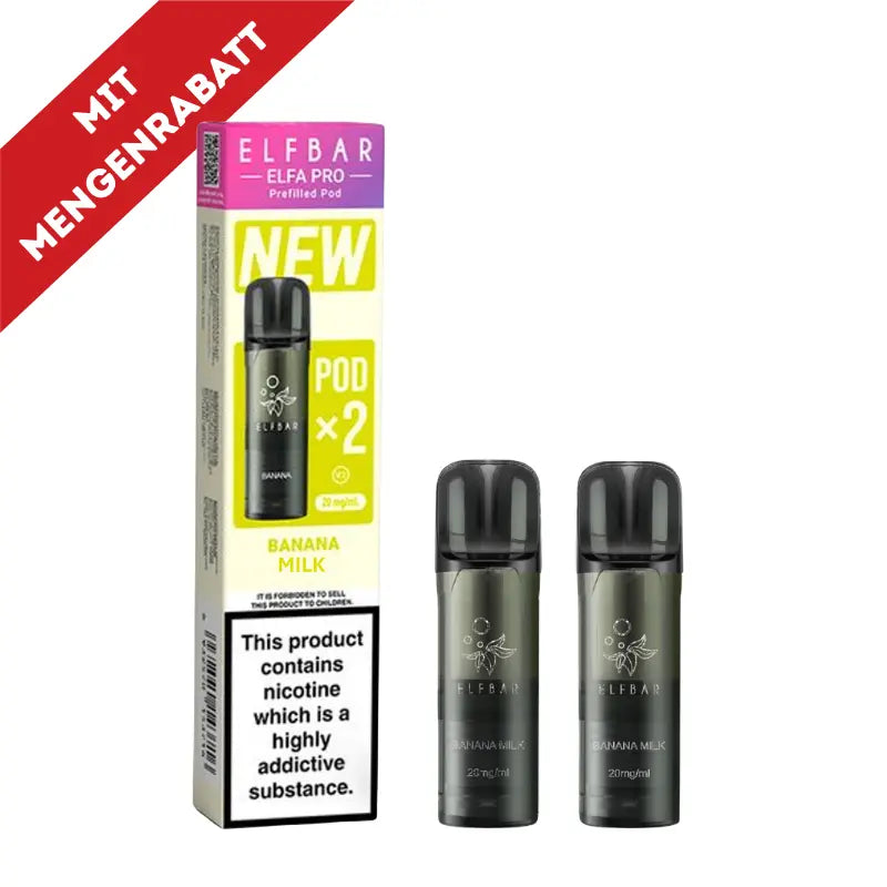 Elfbar Elfa Pro V2 Pods 20mg - Banana Milk 2er Pack