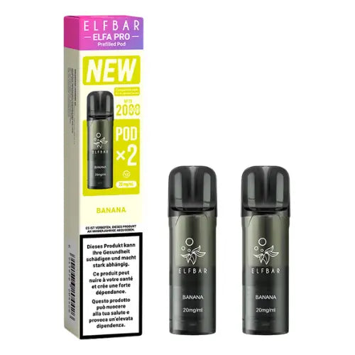 Elfbar Elfa Pro V2 Pods 20mg - Banana 2er Pack