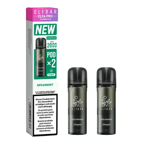 Elfbar Elfa Pro V2 Pods 20mg - Spearmint 2er Pack