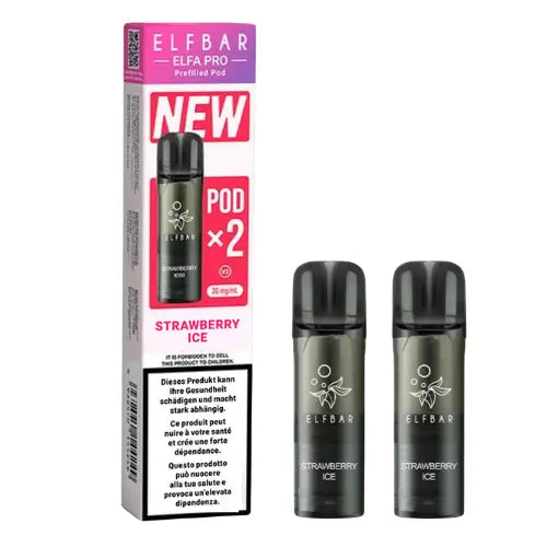 Elfbar Elfa Pro V2 Pods 20mg - Strawberry Ice 2er Pack