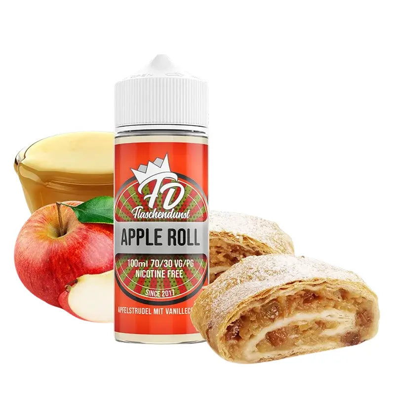 Flaschendunst E-Liquid 100ml - Apple Roll 0mg