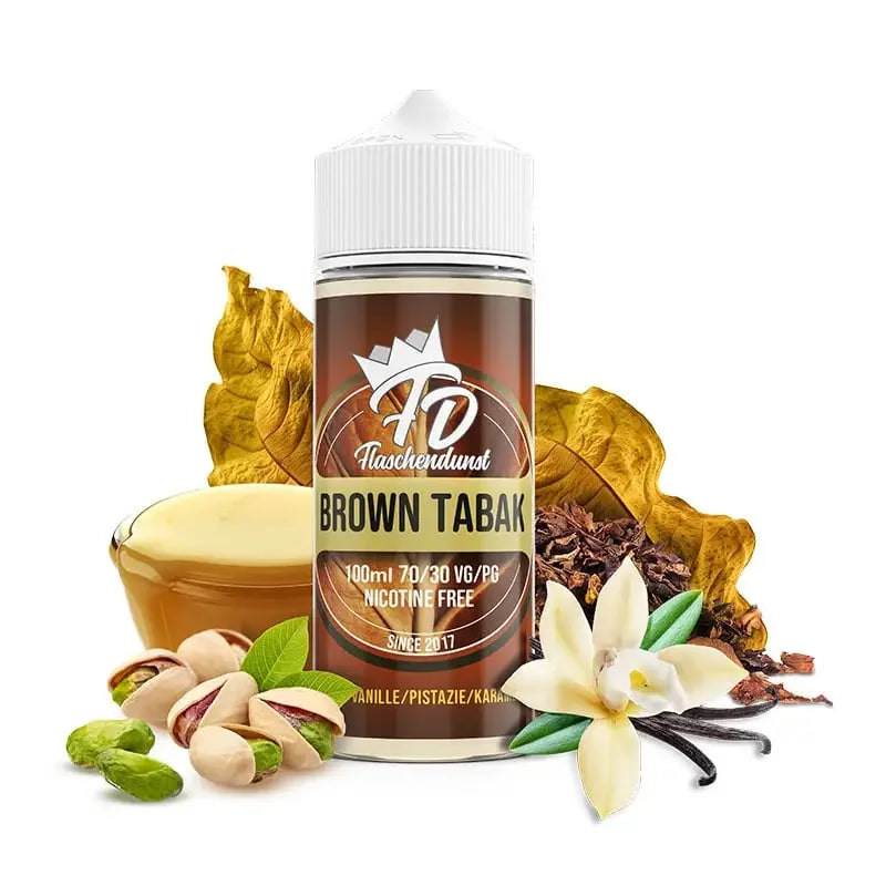 Flaschendunst E-Liquid 100ml - Brown Tabak 0mg