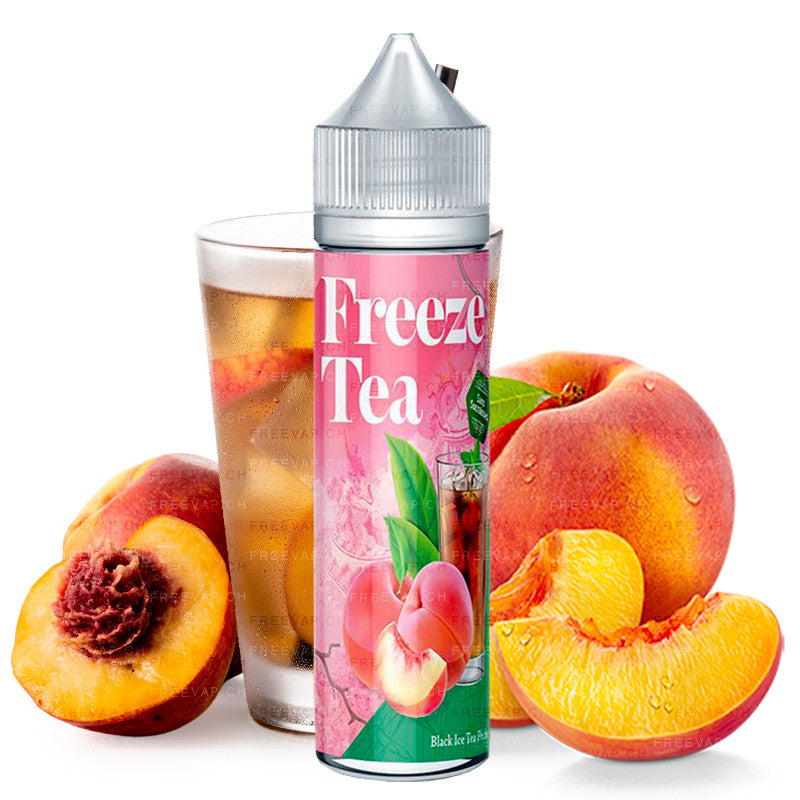 freeze tea e-liquid schwarztee pfirsich 50ml ohne nikotin