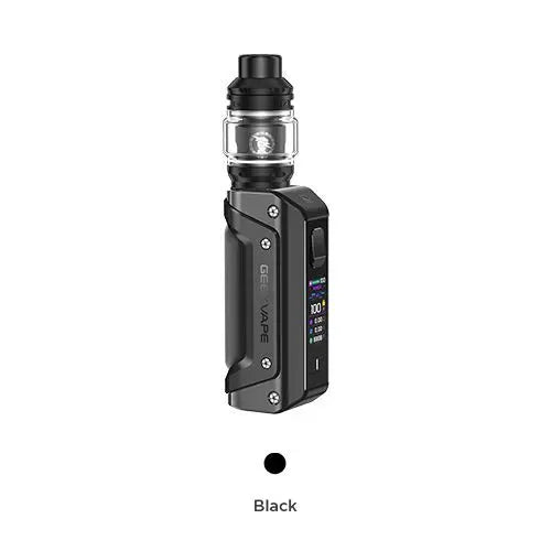 GEEKVAPE aegis solo 3 black e zigarette geraet in schwarzer ausfuehrung mit integriertem akku und display