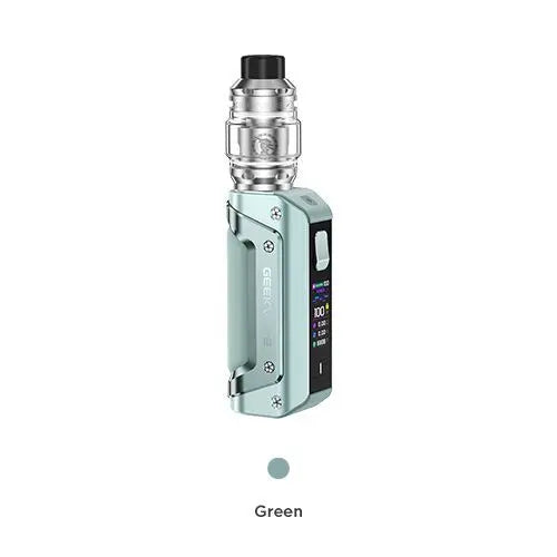 GEEKVAPE aegis solo 3 green e zigarette geraet in gruener ausfuehrung mit integriertem akku und display
