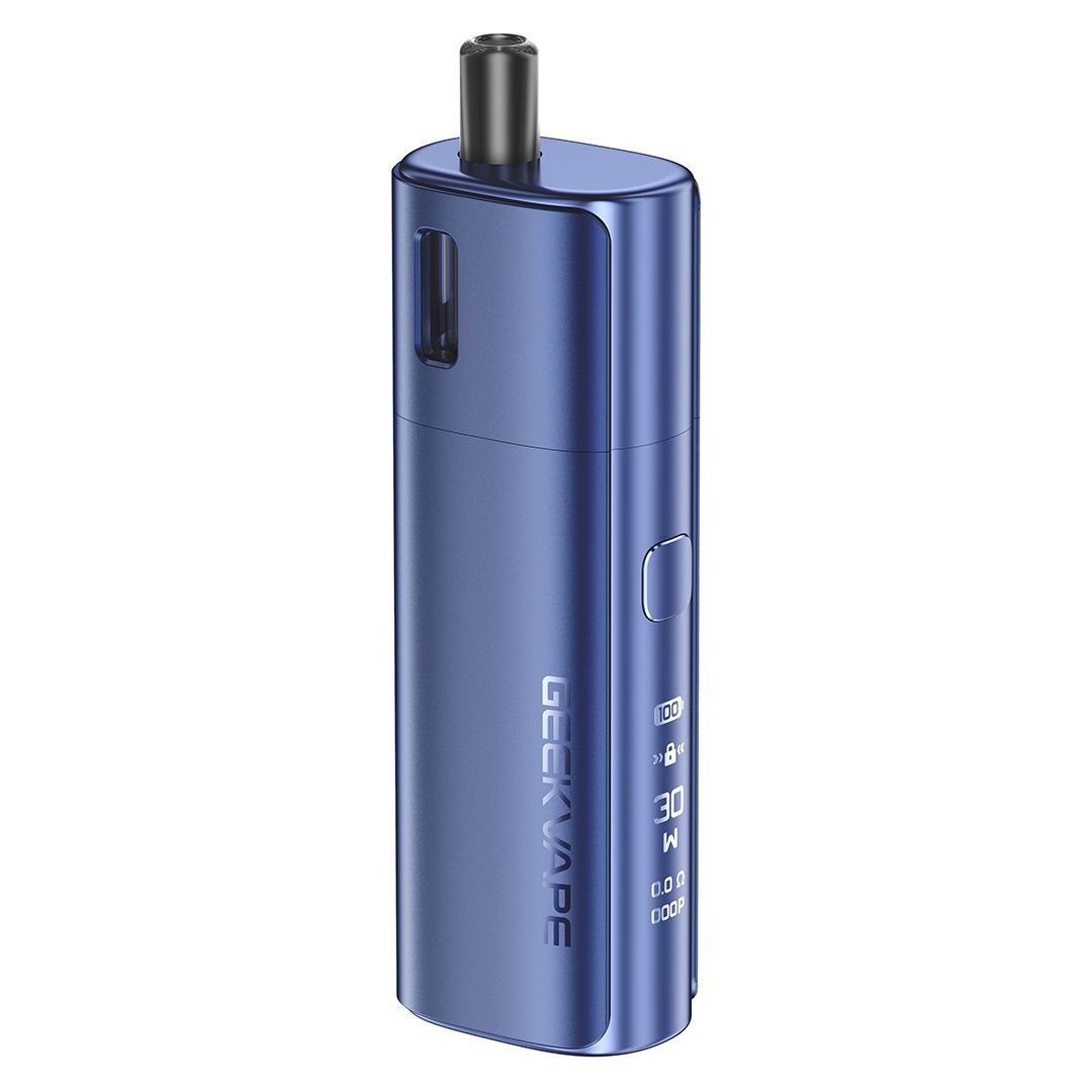 GEEKVAPE soul 2 harbor blue pod system e zigarette geraet in blauer ausfuehrung mit integriertem akku und display