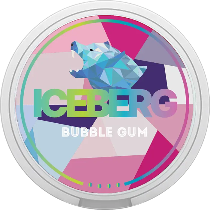 ICEBERG snus bubble gum nikotinbeutel mit kaugummi geschmack in dose fuer orale anwendung