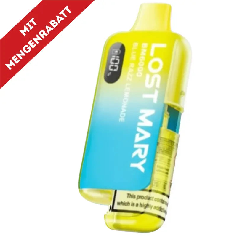 Lost Mary BM6000 Vape - Blue Razz Lemonade 20mg