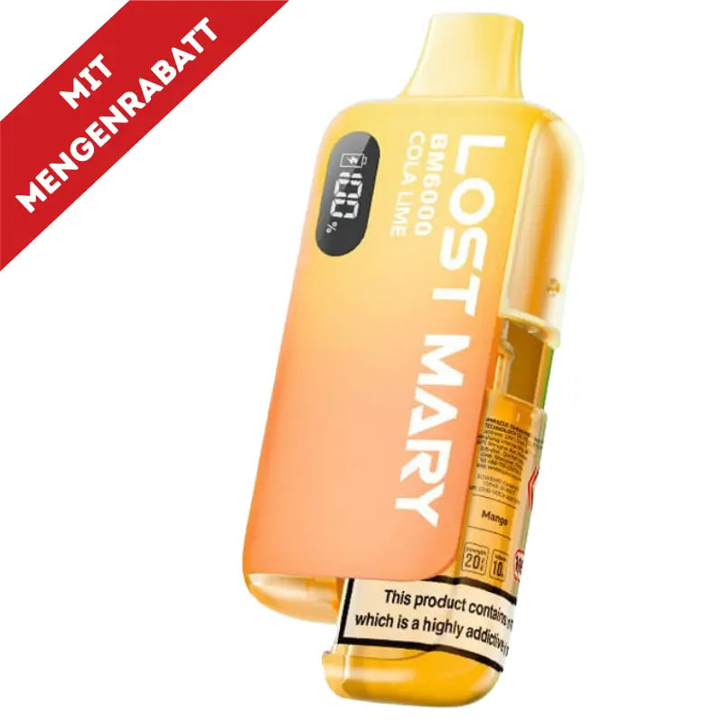 Lost Mary BM6000 Vape - Cola Lime 20mg